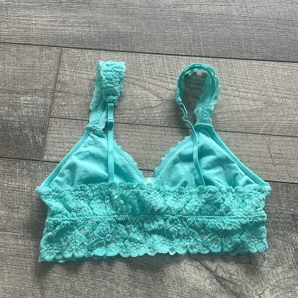 Aerie Size Medium Blue Lace Bralette - Picture 5 of 7